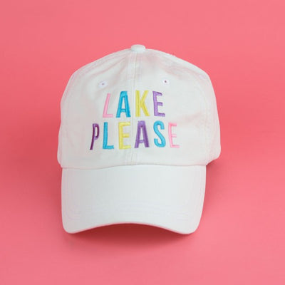 Lake Please Colorful Canvas Hat