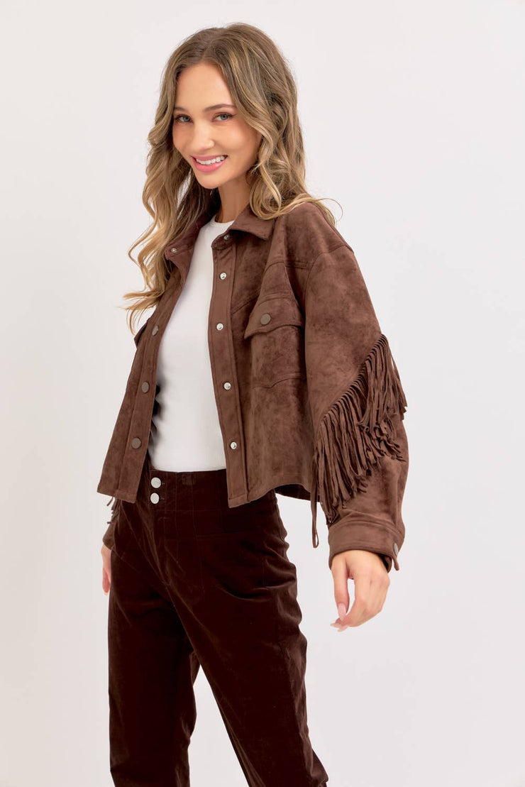 Winona WESTERN-INSPIRED SUEDE SHACKET