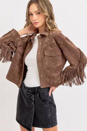 Winona WESTERN-INSPIRED SUEDE SHACKET