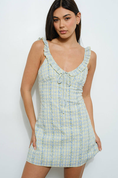 FRILL MINI DRESS