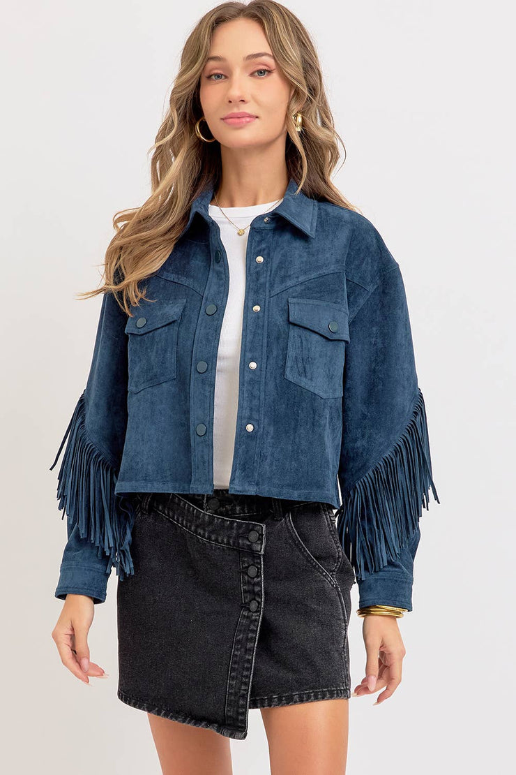 Winona WESTERN-INSPIRED SUEDE SHACKET