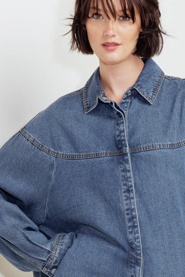 Giana lightweight denim top