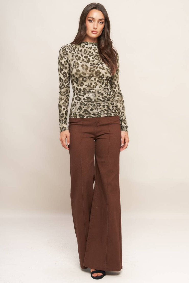 A printed power mesh top - IT13846