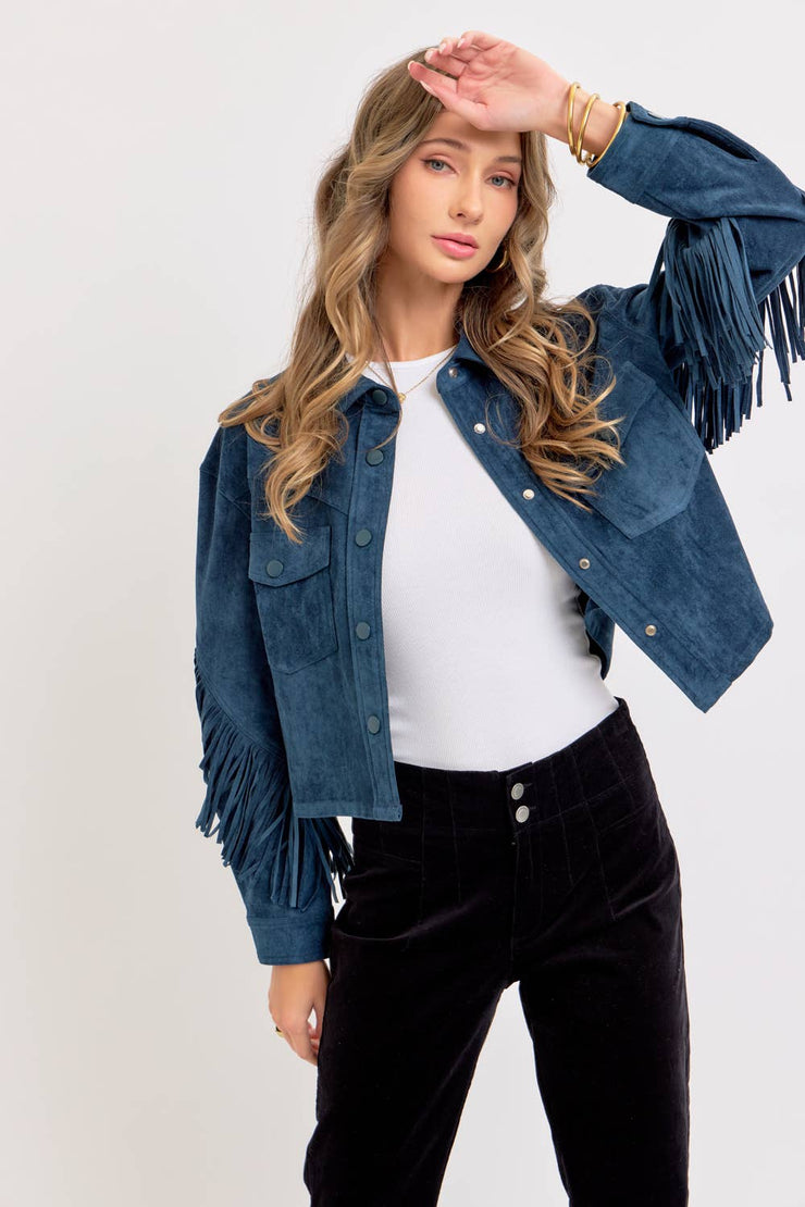 Winona WESTERN-INSPIRED SUEDE SHACKET
