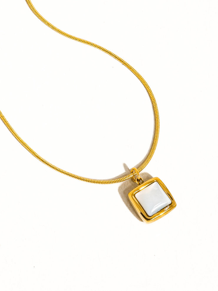 Square Shell Necklace
