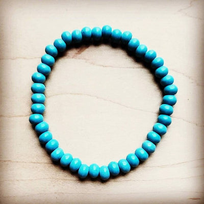 Blue Turquoise Stackable Bracelet