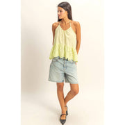 Peplum Halter Top