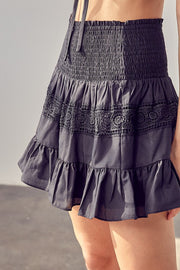 Maeve Lace Trim Detail Skirt