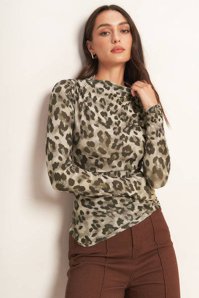 A printed power mesh top - IT13846