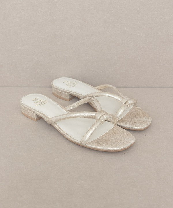 Ada Delicate Knotted Flat Sandal