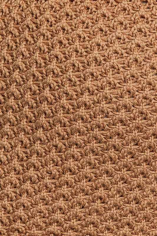 Tahlia Tassel Detail Spaghetti Sweater Crop Top