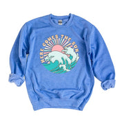 Here Comes The Sun Wave Graphic Sweatshirt