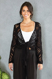Victoria Crochet Tie Top