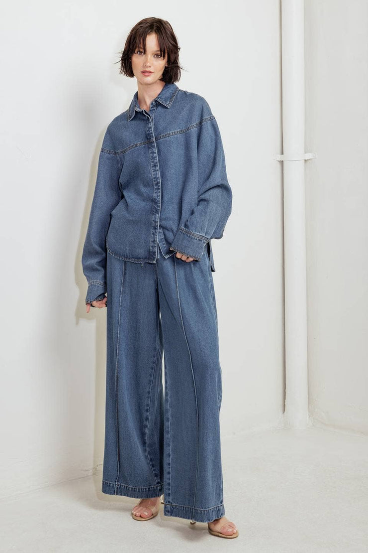 Giana lightweight denim top
