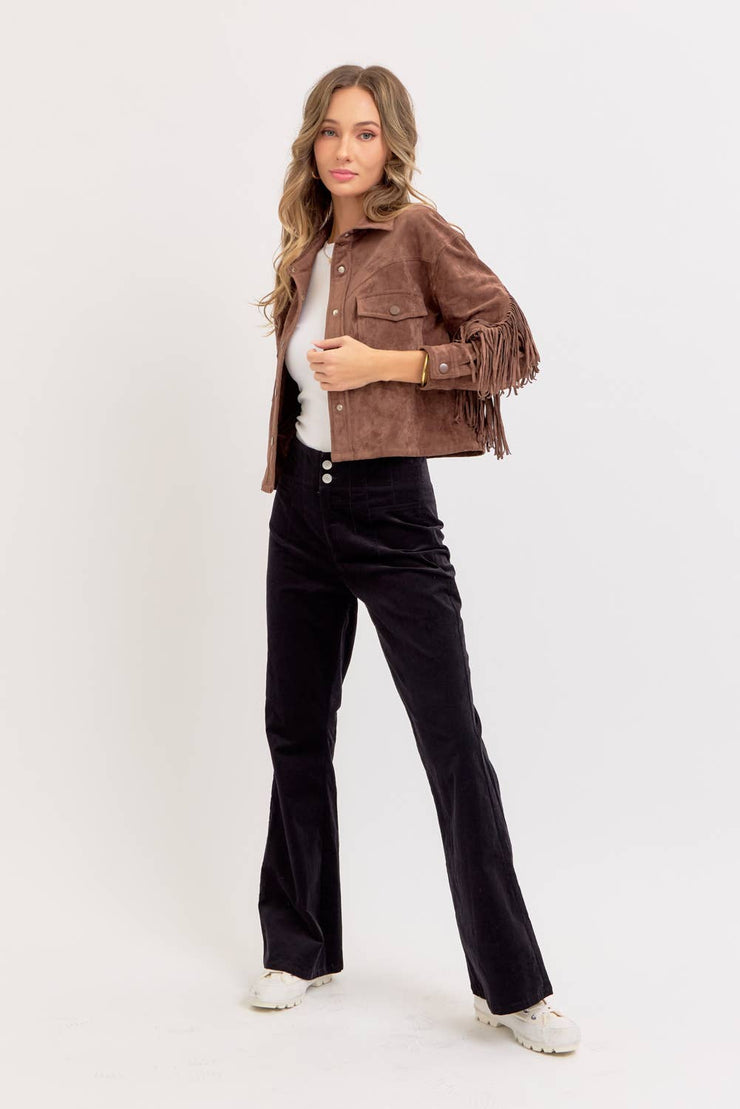 Winona WESTERN-INSPIRED SUEDE SHACKET