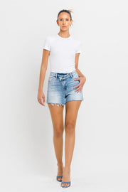 Trend On High Rise Criss Cross Shorts