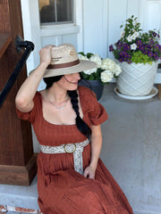 Paisley Belt in Sand