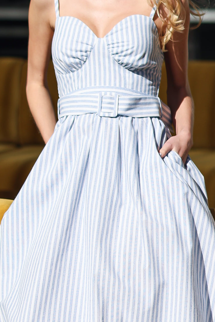 Stripe Midi Dress