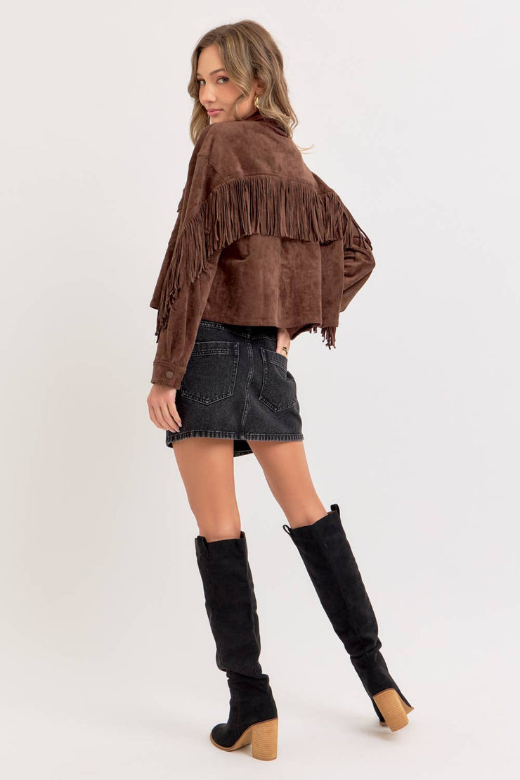 Winona WESTERN-INSPIRED SUEDE SHACKET