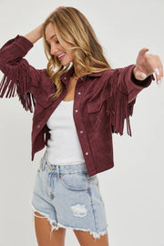 Winona WESTERN-INSPIRED SUEDE SHACKET