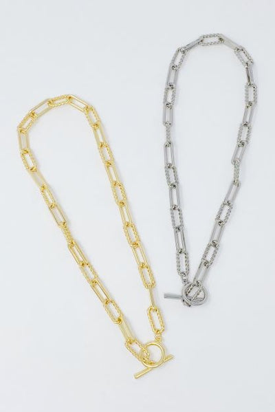 Demi Toggle Chain Link Necklace