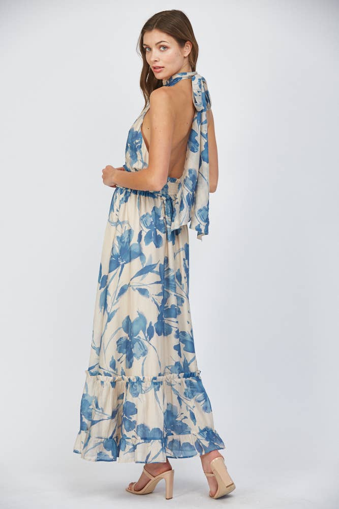 Aqua Maxi Dress