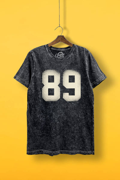 NUMBER 89 GRAPHIC PRINT MINERAL T-SHIRT