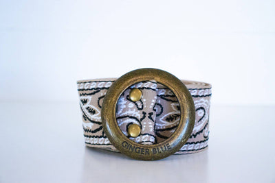 Paisley Belt in Sand
