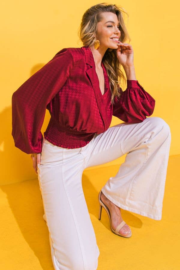 Jaquie satin top