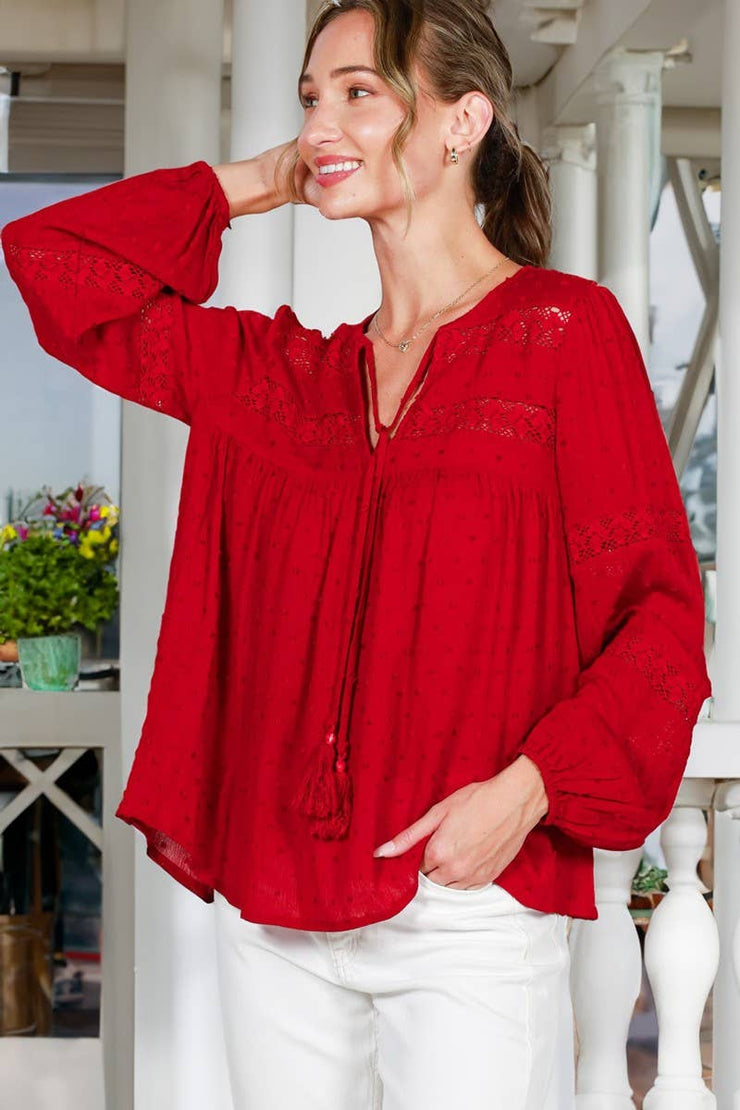 Lace Trim Top