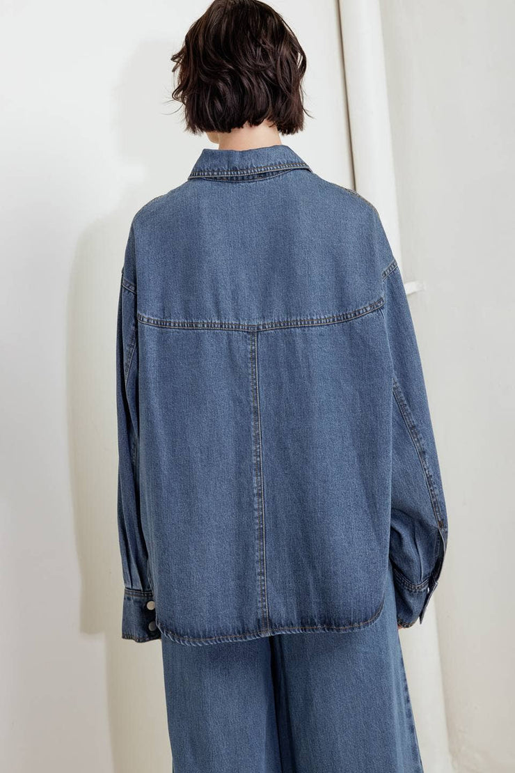 Giana lightweight denim top