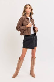 Winona WESTERN-INSPIRED SUEDE SHACKET