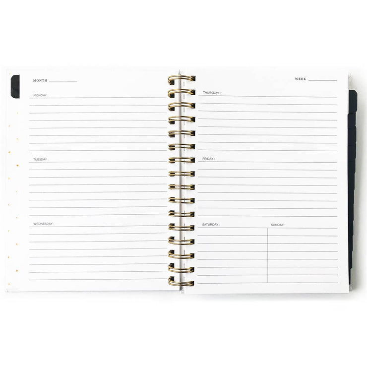 Minimalist Fashion Illustration Undated Planner, 12month