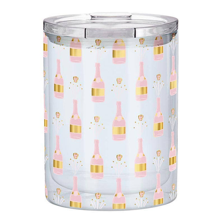 Champagne Bottle Pattern Tumbler