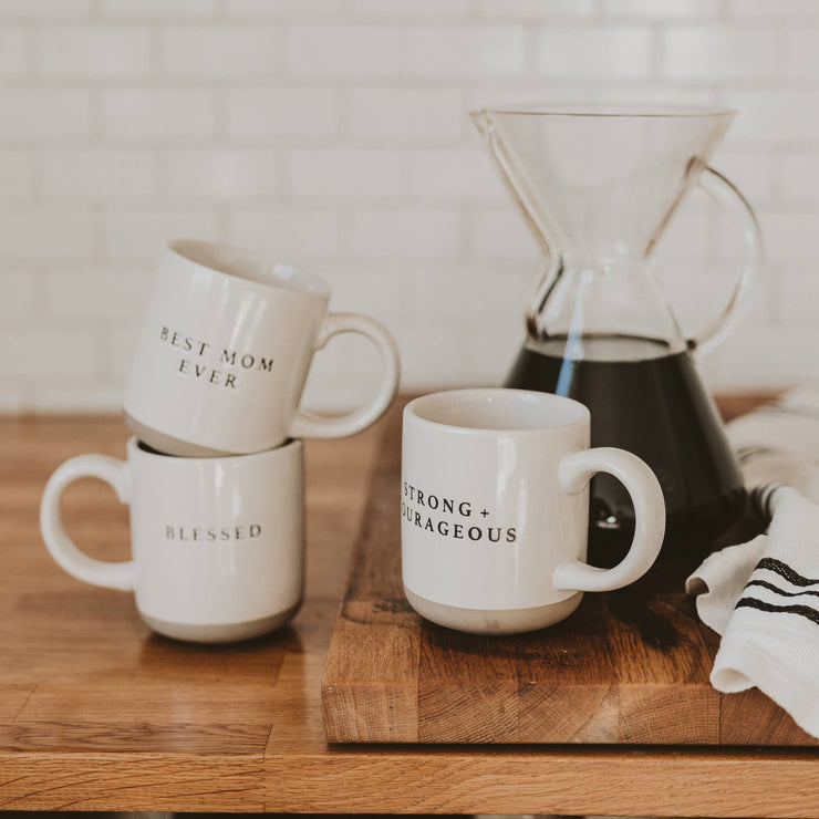"Strong + Courageous" Coffee Mug