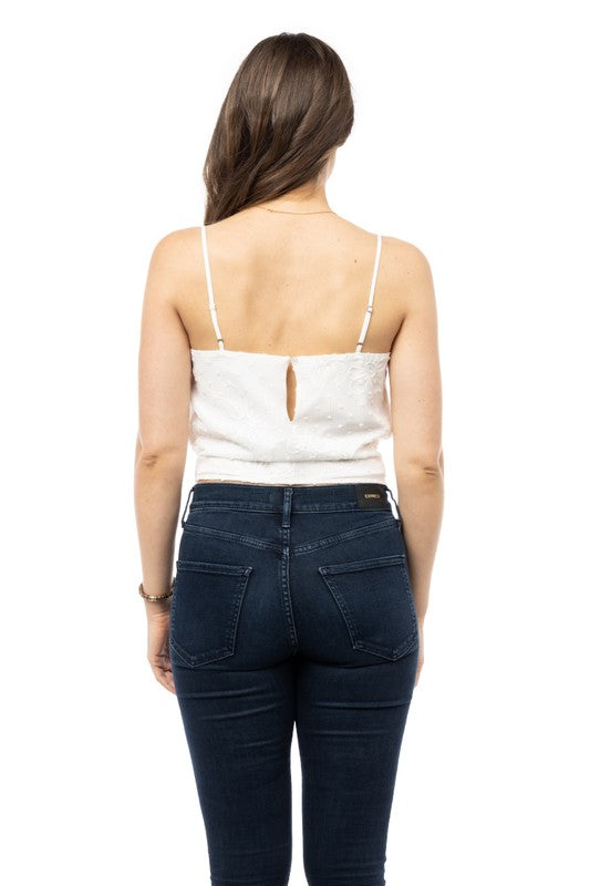 Floral Embroidery Tank