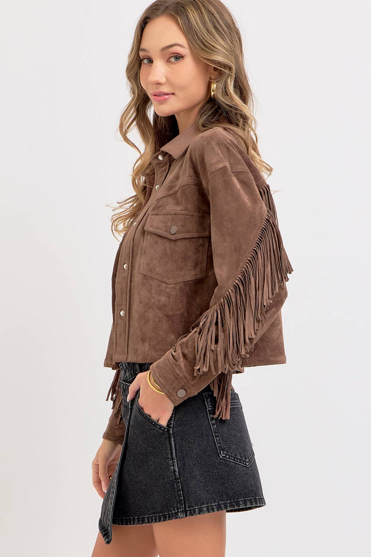 Winona WESTERN-INSPIRED SUEDE SHACKET