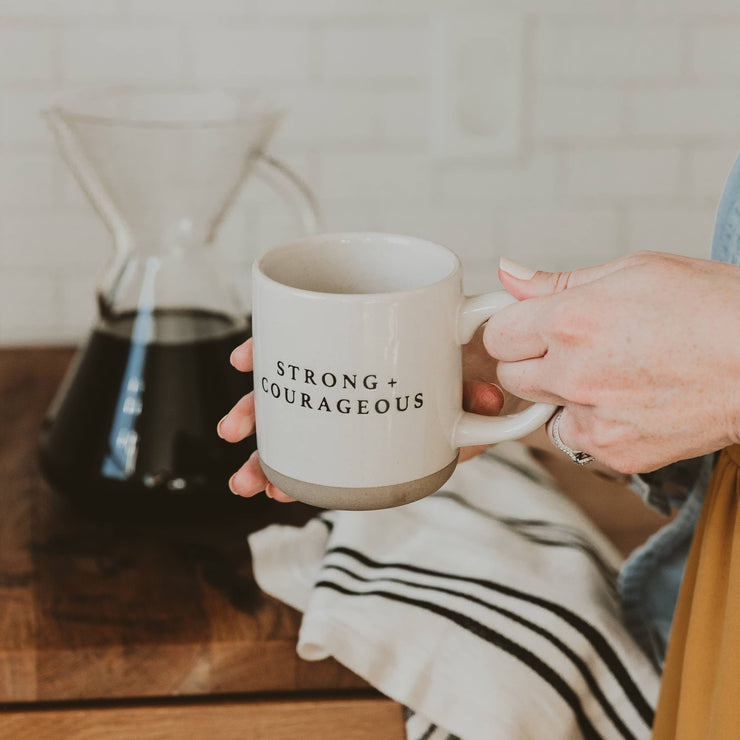 "Strong + Courageous" Coffee Mug