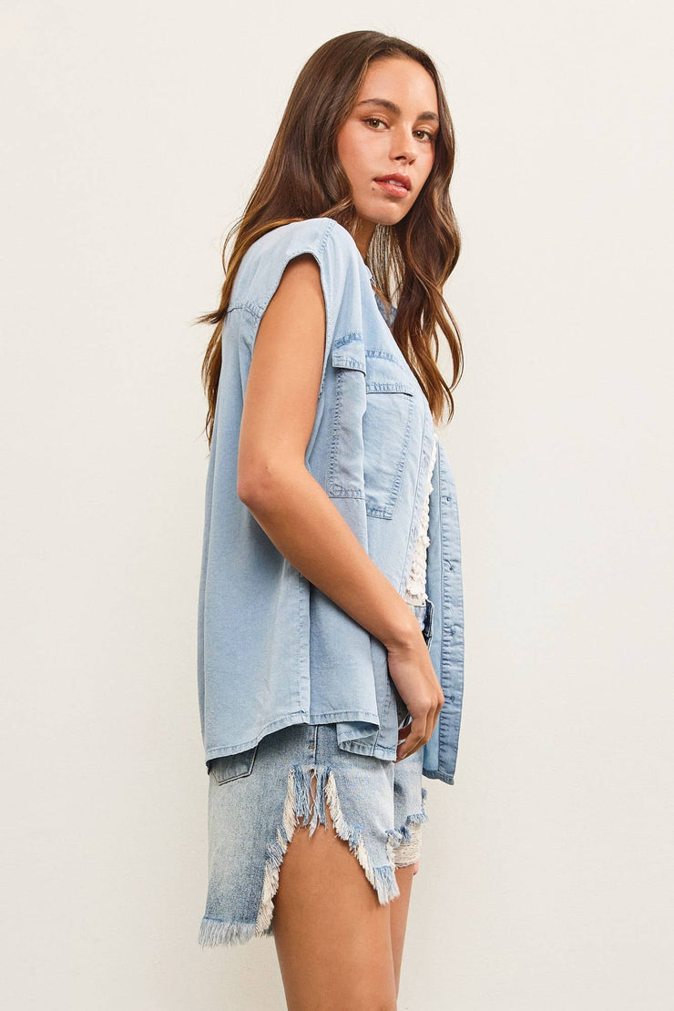 Leona Denim Vest