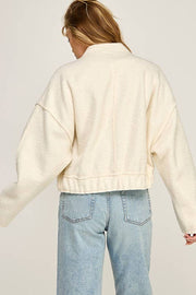 SOFT TOUCH TEXTURED BOMBER JACKET