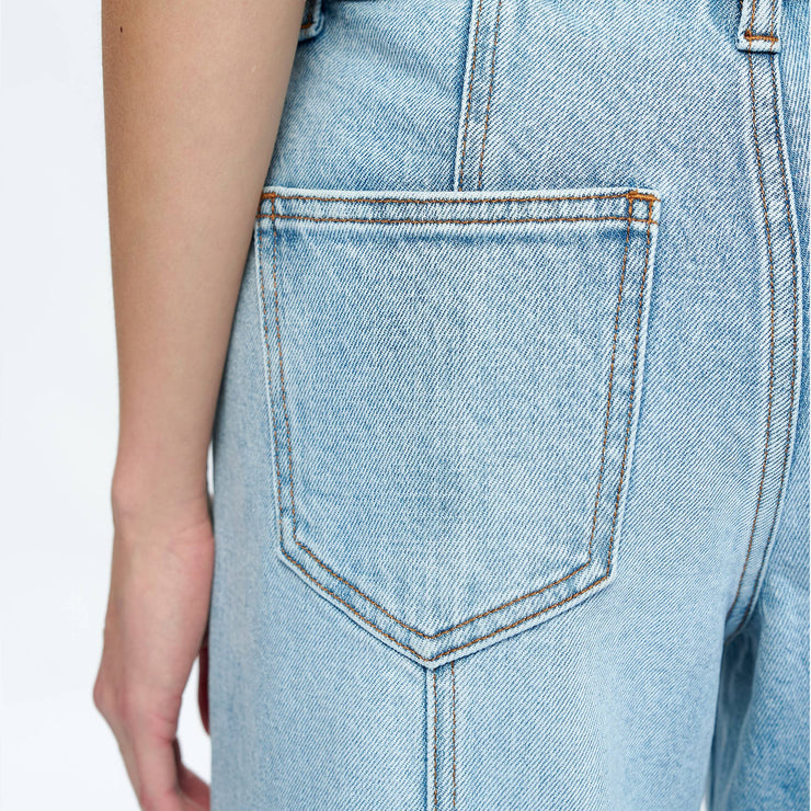 MID RISE WIDE LEG JEANS WITH RAW HEM BYW8167
