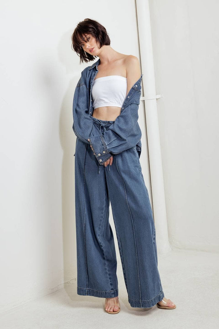 Giana lightweight denim top