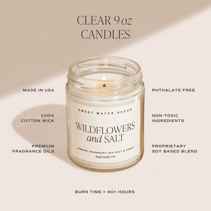 Sweet Water Decor 9oz Soy Candle - Coastal Lemon