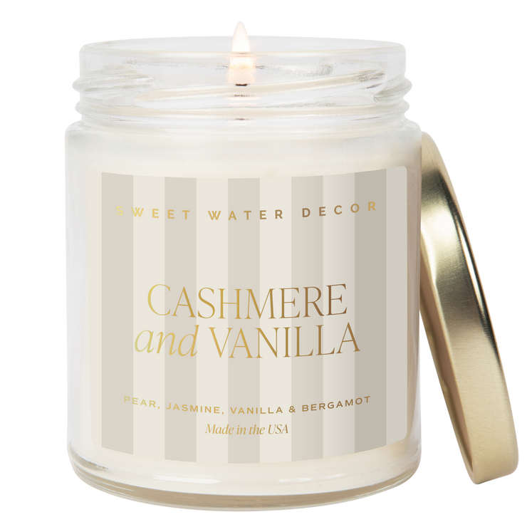 Sweet Water Decor 9oz Soy Candle - Cashmere and Vanilla