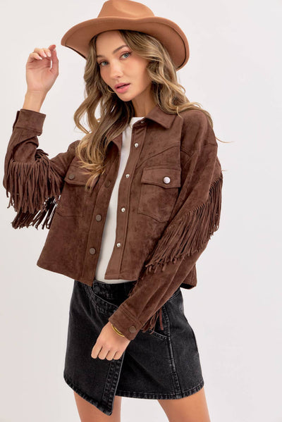 Winona WESTERN-INSPIRED SUEDE SHACKET