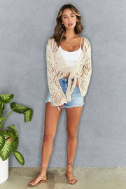 Victoria Crochet Tie Top