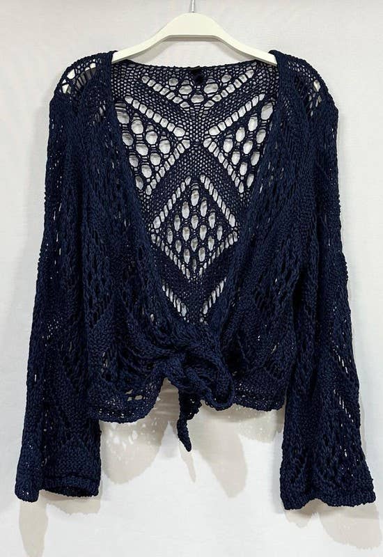 Victoria Crochet Tie Top
