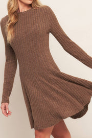 Bella brushed ribbed knit mini dress