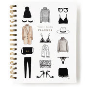 Minimalist Fashion Illustration Undated Planner, 12month