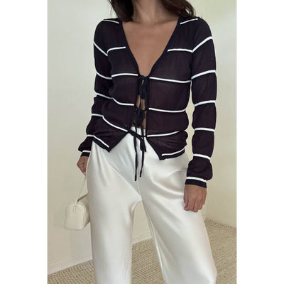 Bailey Front Tie Cardigan